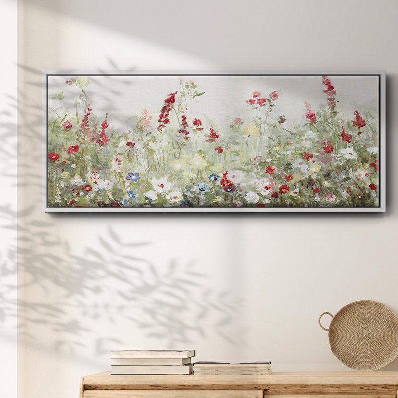 Sweet Spring Meadow - toile encadrée, H 12 po x l 30 po
