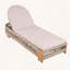 Chaise longue d'extérieur en bois d'acacia avec détails en corde, dossier réglable et coussin imperméable-958292569