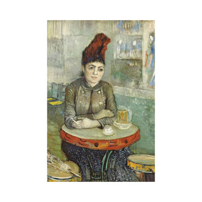 Woman In The Café Tambourin, 1887 by Vincent Van Gogh - Wrapped Canvas Painting