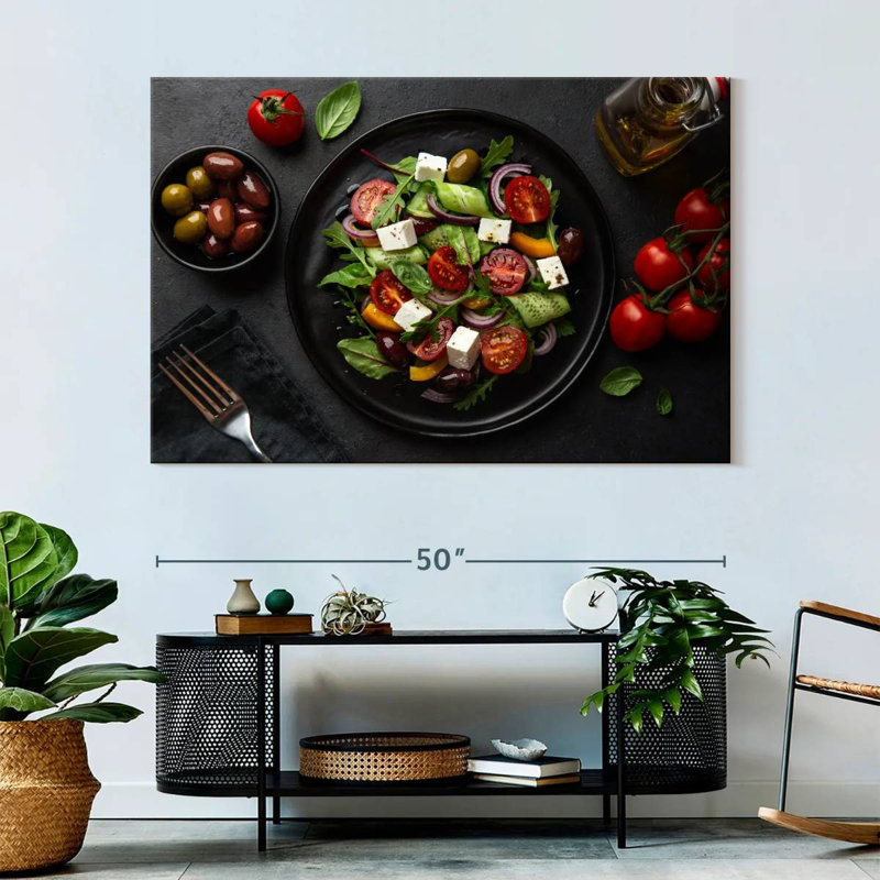 Salade grecque Yarlin Zesty, H 34 po x l 51 po