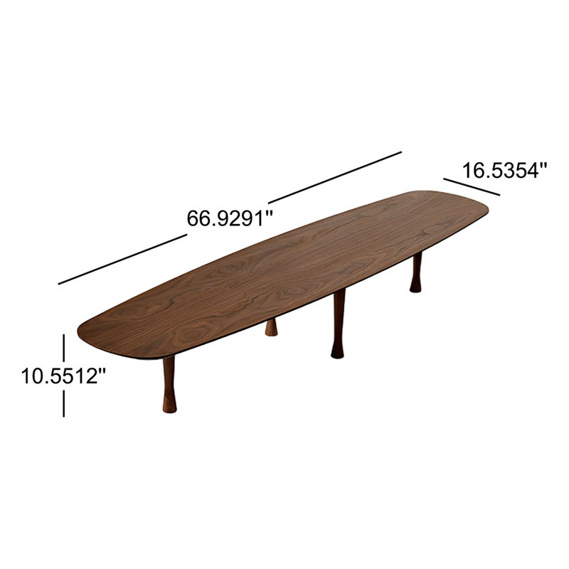 Unica Solid Wood Coffee Table, Brown