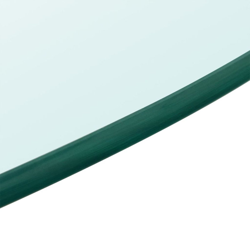 Table Top Glass Top Round Table Top Replacement for Coffee Side Tables, 0.3" H x 27.6" W x 27.6" D