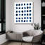 «Markmake Blue Sq 2» par Melissa Averinos, art mural en verre acrylique-671759736