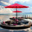 Parasol de marché 9 pi Shoreview-761961904