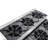 36 in. Commercial Six-Burner Step Up Gas Range, 156000 BTU in Stainless-Steel (KM-CRSU-36)