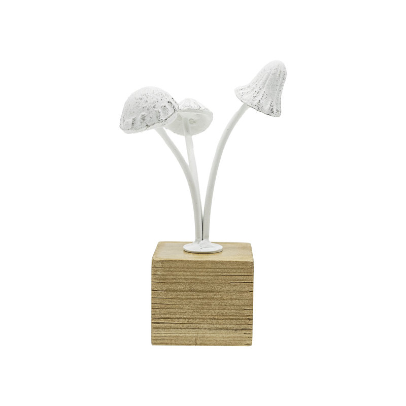 Fonte blanche et bois August Grove®