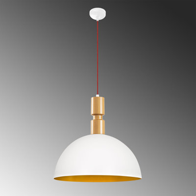 Luminaire suspendu en forme de dôme à 1 lumière Kristiansund