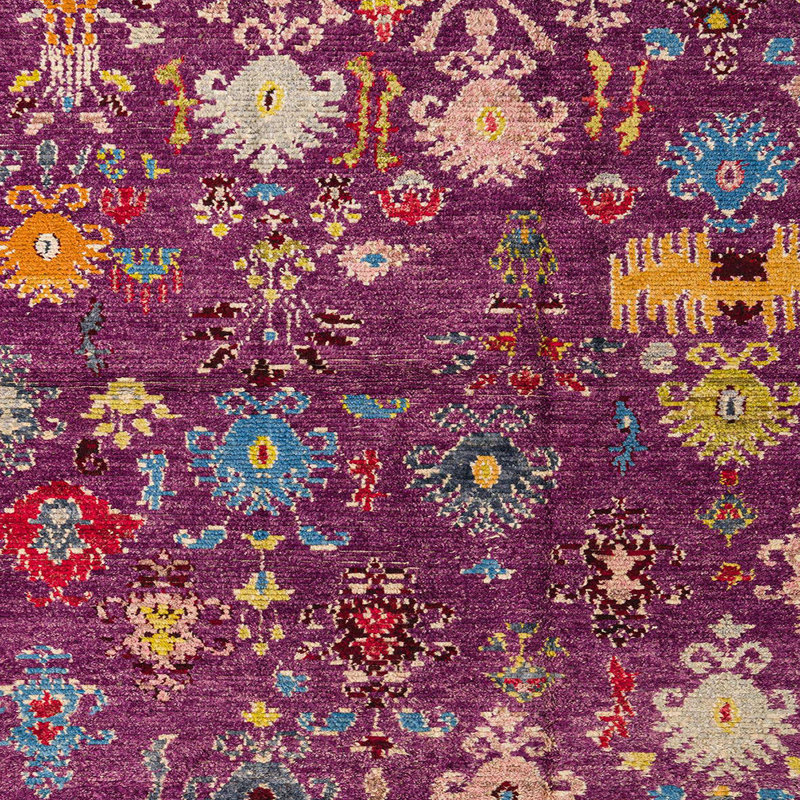 Tapis abstrait moderne 5211, Carré 7 pi