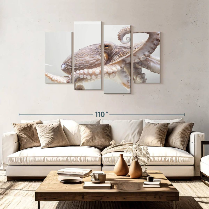 Brampt Aquarium Octopus, 48" H x 75" W