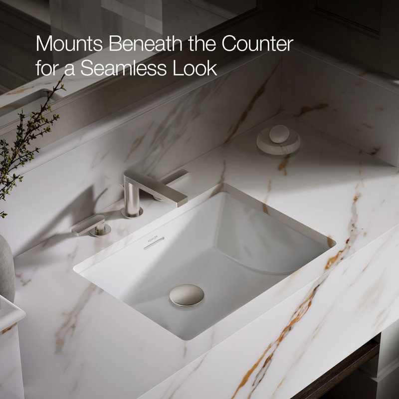 Brazn Rectangle Undermount Bathroom Sink