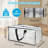 Extra Large Moving Bags With Backpack Straps, Carrying Handles & Zippers, Heavy Duty Clear Storage Packacking Totes For Space Saving, Alternative To Moving Boxes For Clothing Blankets,(Clear/8 PCS)