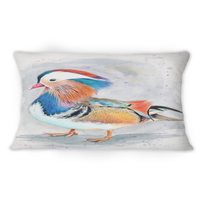 Coussin Mandarin coloré - imprimé traditionnel 1