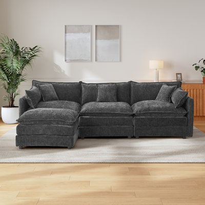 3 Seater Chenille Sofa