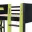 Lit double superposé double avec bureau RVB latéral surdimensionné