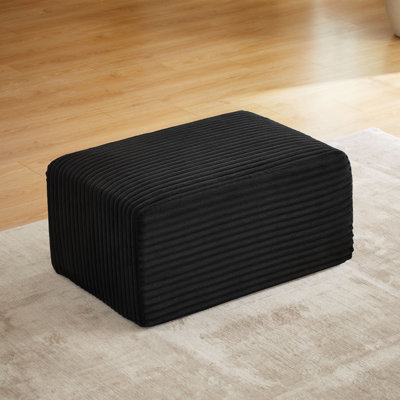 L-Shaped Cloud Sectional Sofa With Ottoman