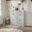 24 Pair Shoe Storage Cabinet With 2 Drawers-481476705