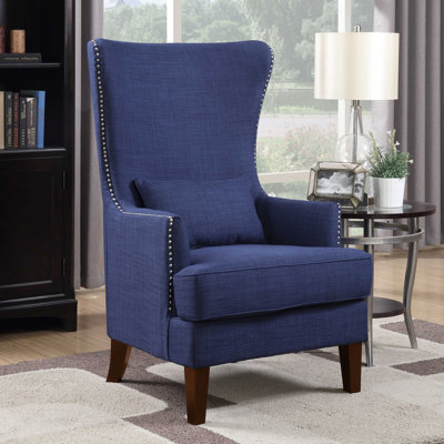 Kegan Accent Chair with Chrome Nails