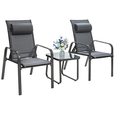 Tishara 2 - Person Patio Conversation Set