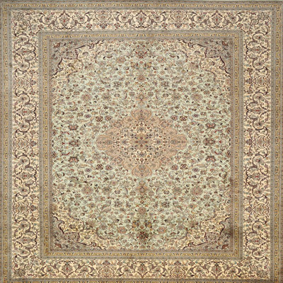Tapis gris/brun traditionnel Jattin