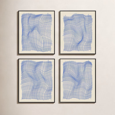 Netting 4-Piece Print Set by Jacques Pilon