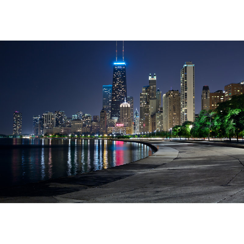 Chicago Skyline - Wrapped Canvas Print, 51cm H x 76cm W x 3.8cm D