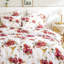 Ensemble de housse de couette en microfibre blanc / rouge -932740621