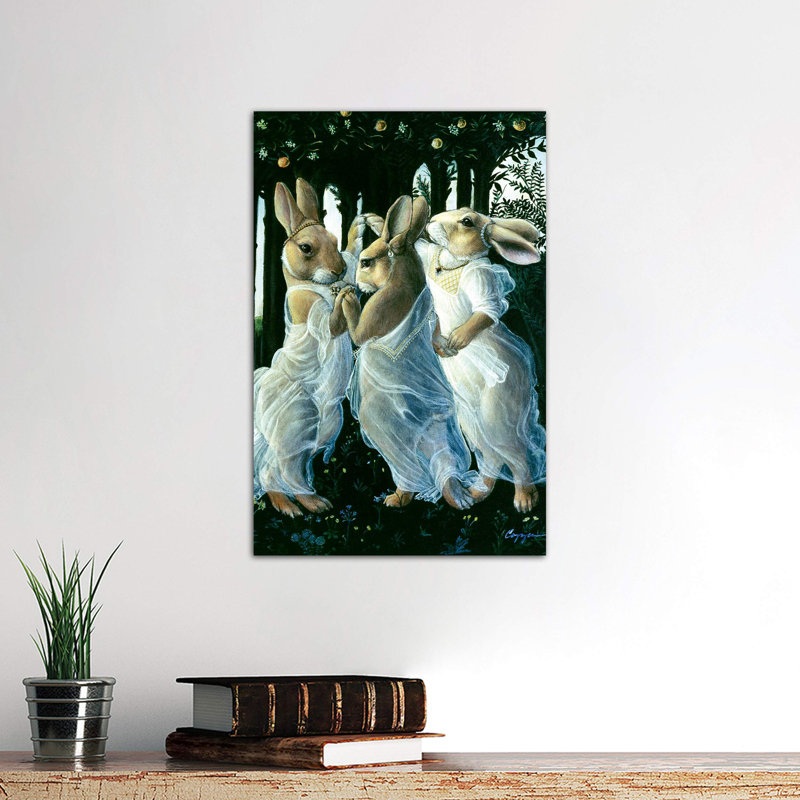Bunny Graces by Melinda Copper - Wrapped Canvas Print, 66.04 cm H x 45.72 cm W x 1.91 cm D