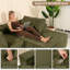 Canapés modulaires vert confortables, tissu chenille, design minimaliste en forme de L pour la maison