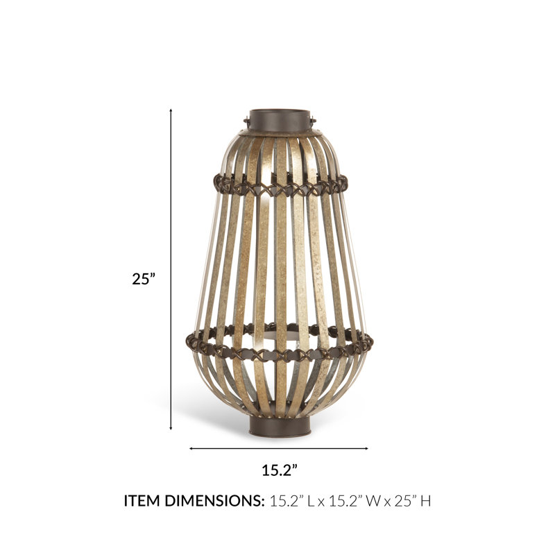 Avery 25'' Aluminum Floor Lantern