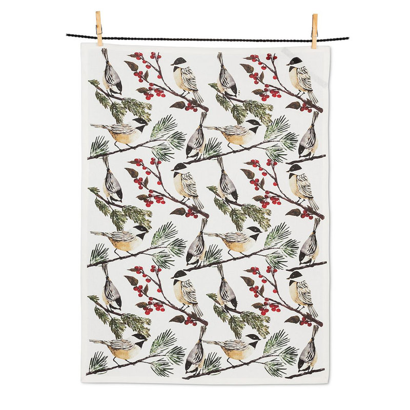 Torchon Chickadees on Branches