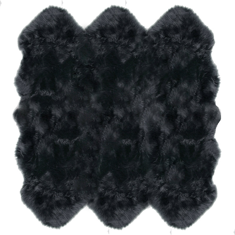 Chanden Hand Tufted Sheepskin Indoor Rug, Sexto 6' x 6'