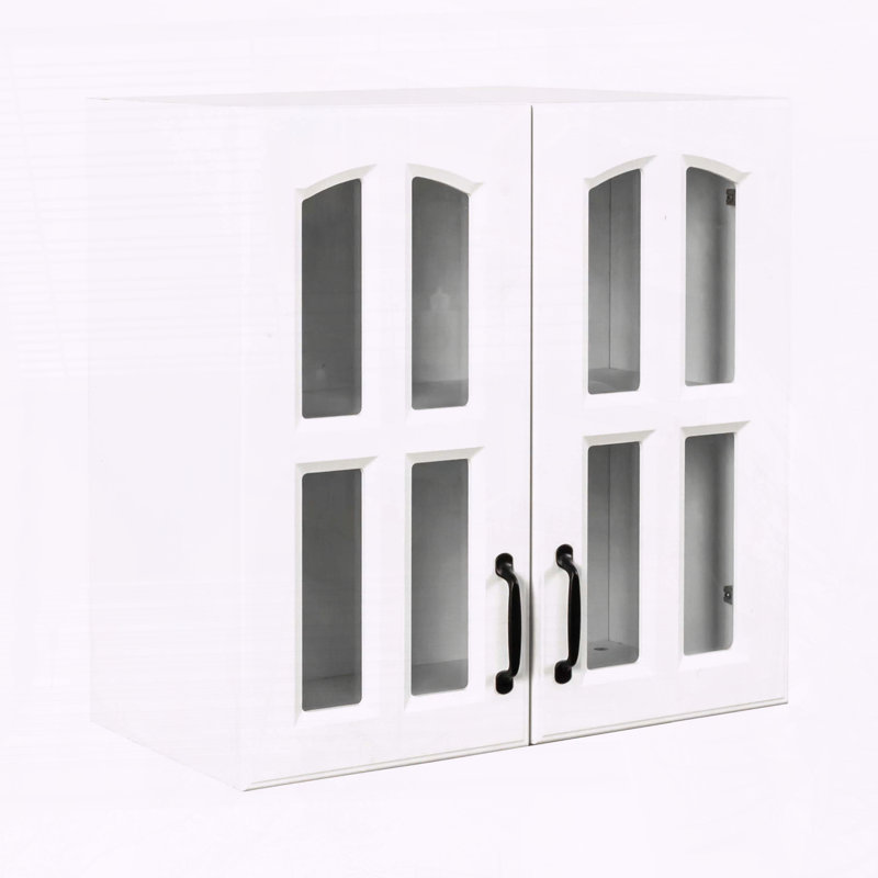 Vitrine de porte murale en verre