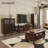 Dark-coffee Solid Wood + Glass Display Cases