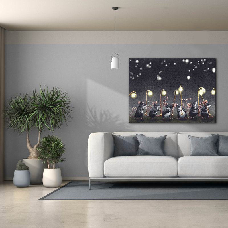 «Night Lights» par Maggie Vandewalle, art mural sur toile, H 40 po x l 54 po x P 1,5 po