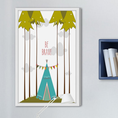 'Blue Tee Pee' Framed Print