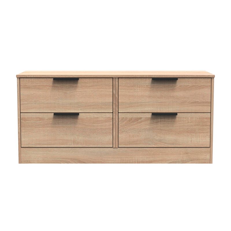 Berklie 4 Drawer Bed Box (Ready Assembled), Bardolino Oak