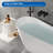 Acrylic Freestanding Soaking Bathtub with Integrated Overflow, Modern Luxury Stand Alone Tub for Bathroom