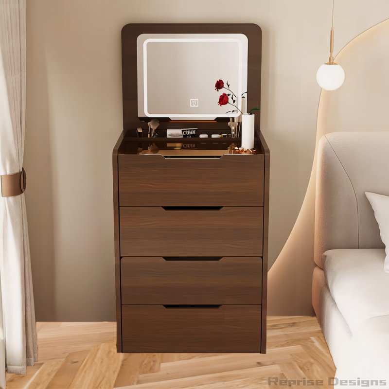 3 in 1 Vanity Desk with Plip Top Mirror and 3 Drawers
