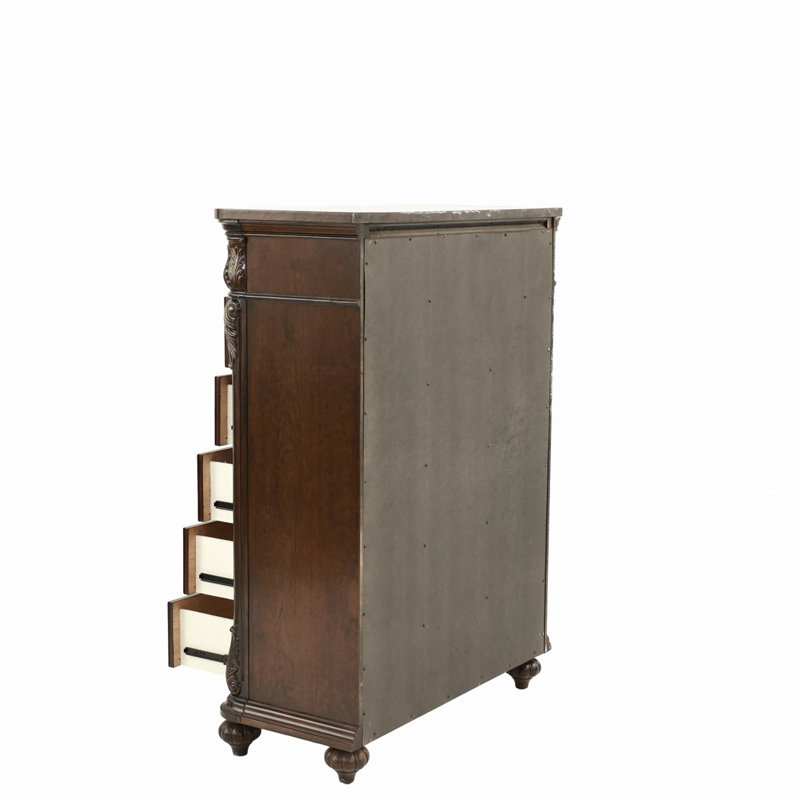Design unique de commode en bois de noyer antique 1 pièce