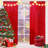 2pcs 24W*96H Inch Screen Curtain Starry Sky Sequins Wear Rod Curtain, Used For Wedding Background Wall Stage Mending Gauze Curtain Wedding Decoration Scene Layout Large Size 125*243cm Red/Gold-585094416-585094423