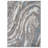 Marble Swirl Shag Rug – Blue – Medium Pile, Stylish, Easy To Clean-1519283631