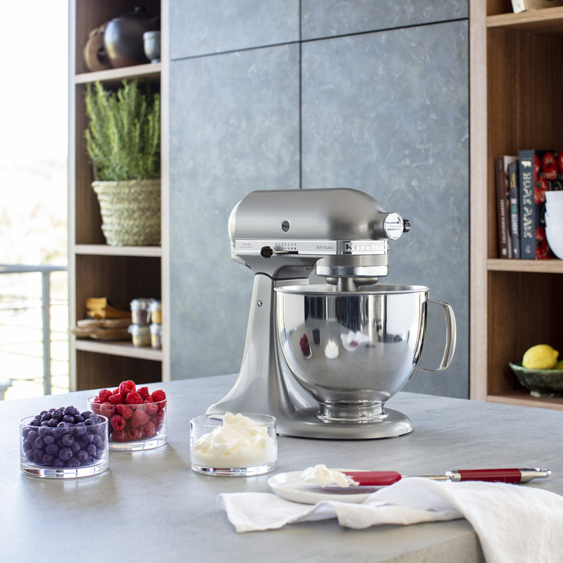 KitchenAid 4.8L Artisan Tilt-Head Stand Mixer, Contour Silver