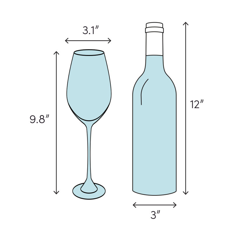 Chateau 9oz. Handmade Wine Glass