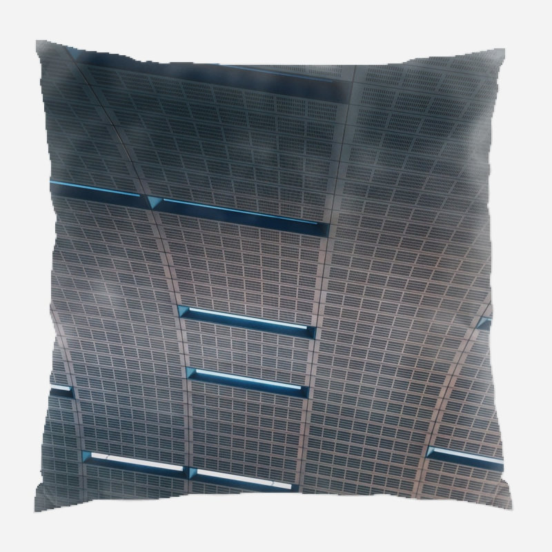 Geometric Microsuede Reversible Throw Pillow