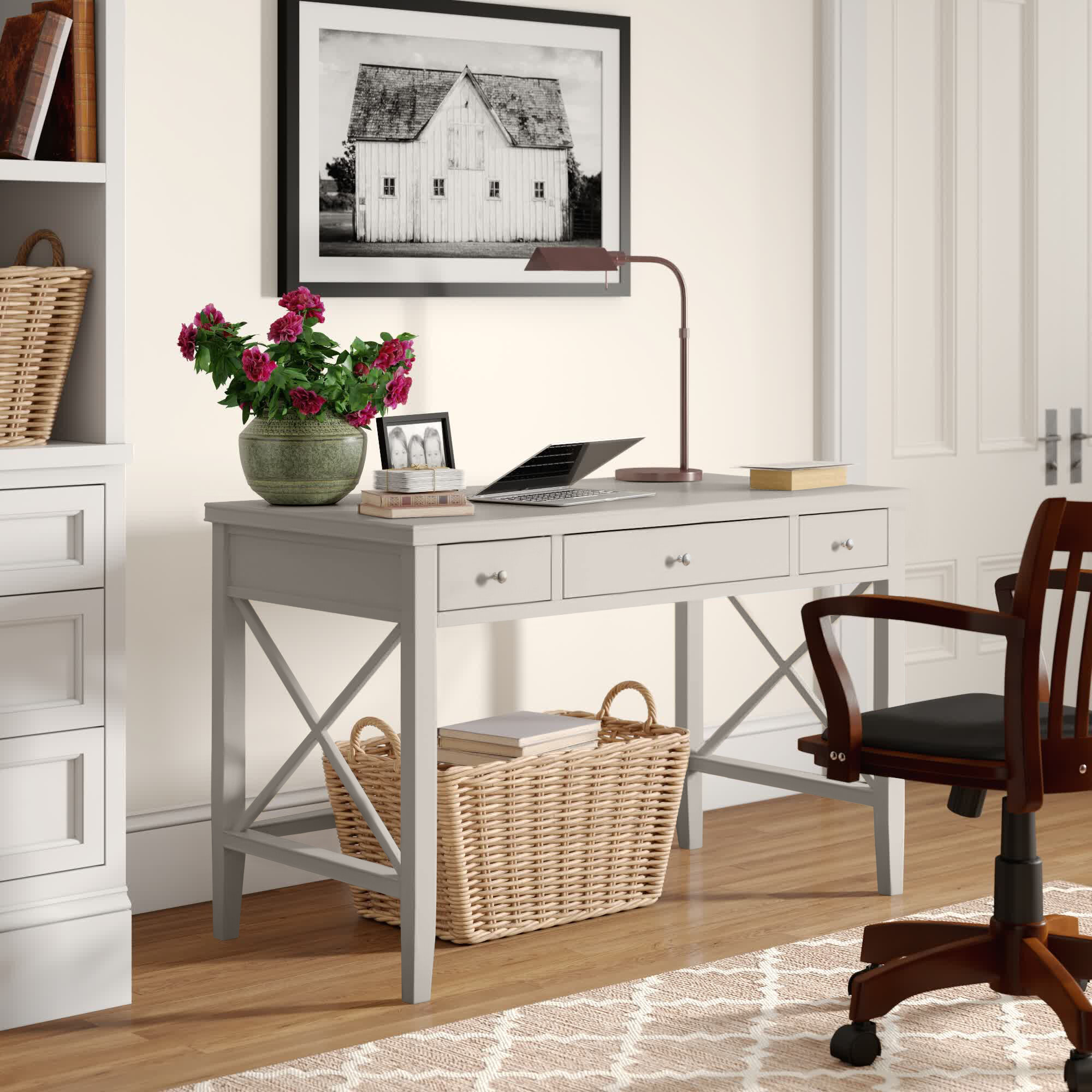 Three Posts™ Meansville Desk & Reviews | Wayfair