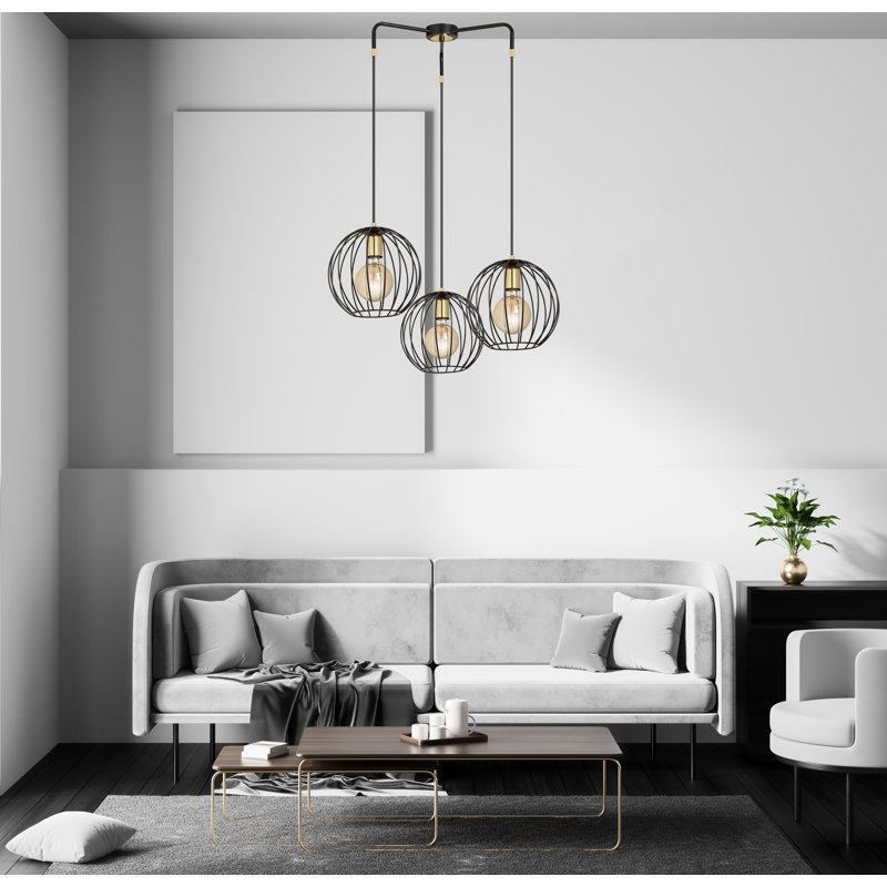 Cirillo 3 - Light Sphere Pendant, Black