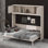 Queen Size Murphy Bed With Storage Cabinets