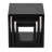 Ensemble 3 pièces de table en bois noir TableCraft Barclay Collection, carrés de 5 po, 7 po et 9 po