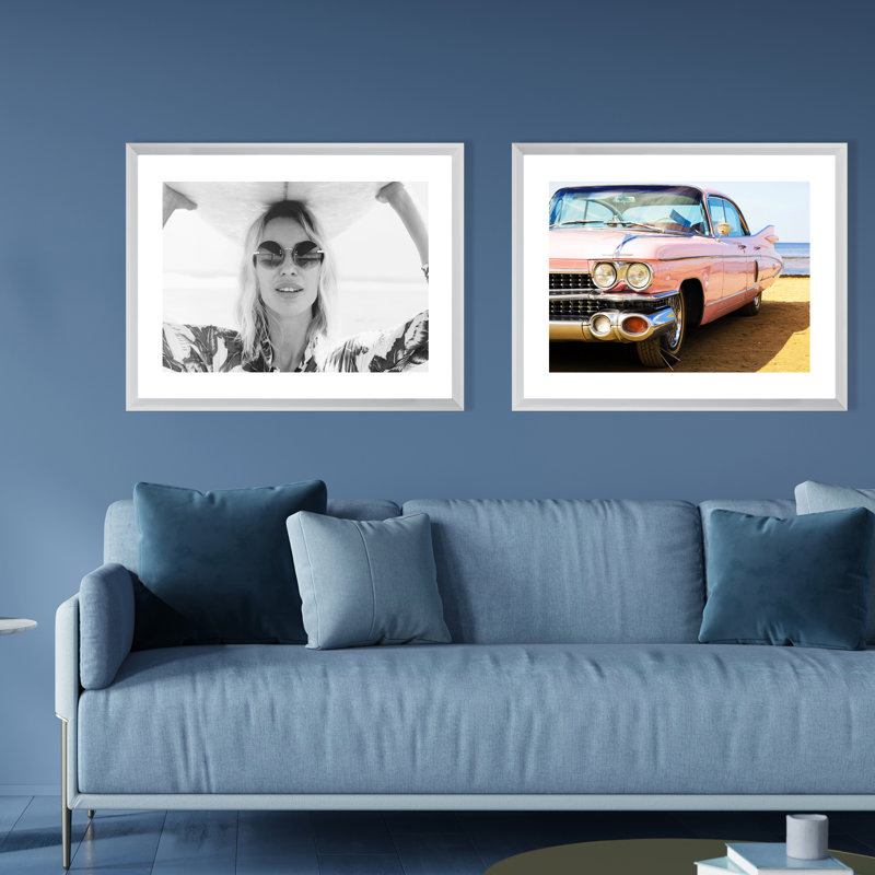 Pink Cadillac - Print on Wood