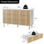 Commode 6 tiroirs pour chambre à coucher, grande commode à tiroirs-1134012119